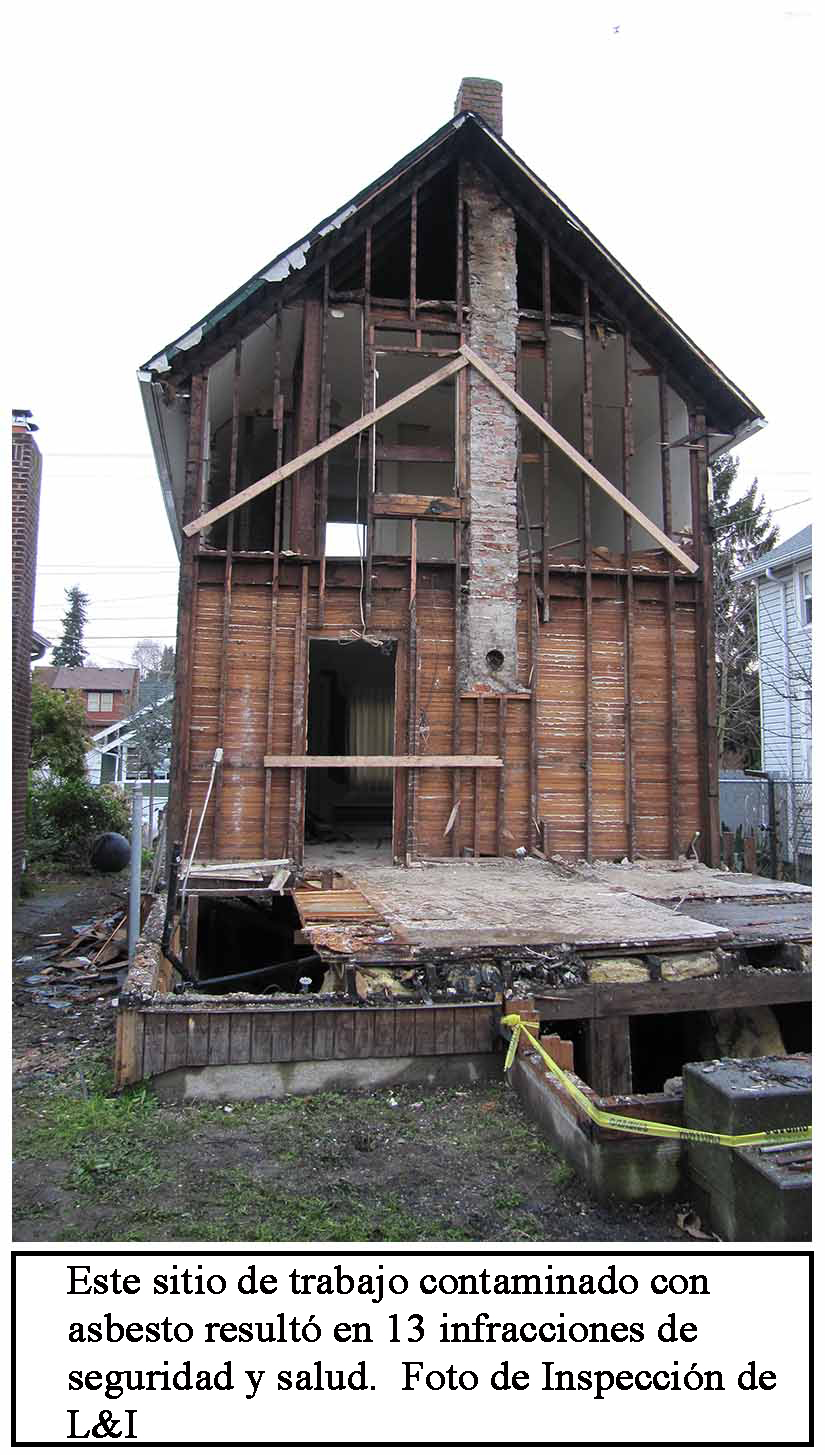 SH - Topics - Asbestos - Building Demolition Citation Photo Spanish